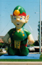 Christmas elf advertising inflatable