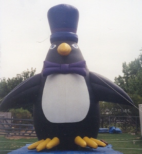 Penguin shape advertising balloon - popular Christmas and holiday inflatable.